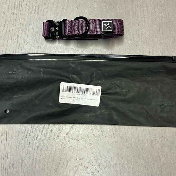 Stellar Ménage Premium Dog Collar Tactical Collar Sz 3 Purple Fits Neck 10-11.5" - Picture 8 of 9